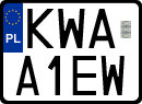 License plates of Poland, Special vehicles and motorcycles