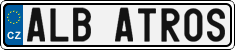 License plate of the Czech Republic, Vanity Plates