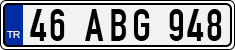License plate of Turkey, Regular plates