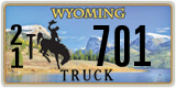 Wyoming, Truck (1(2) 12345)