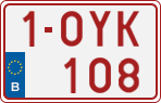 License plate of Belgium, Regular plates (2010)