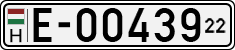 license plates of Hungary, Temporary (1990)