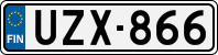 License plate of Finland, Cars
