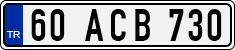 License plate of Turkey, Regular plates