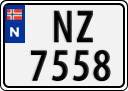 License plate of Norway, Trailers, motorcycles, special vehicles