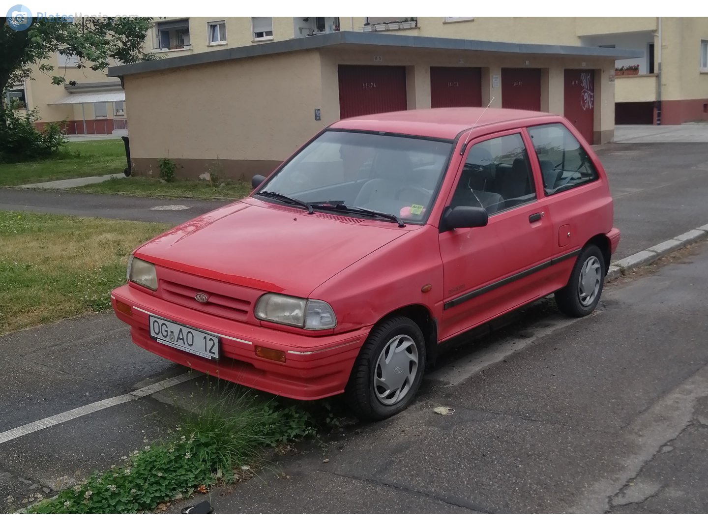 OG AO 12, Kia Pride 1st gen 3-door Hatch (Y), 1987–2000