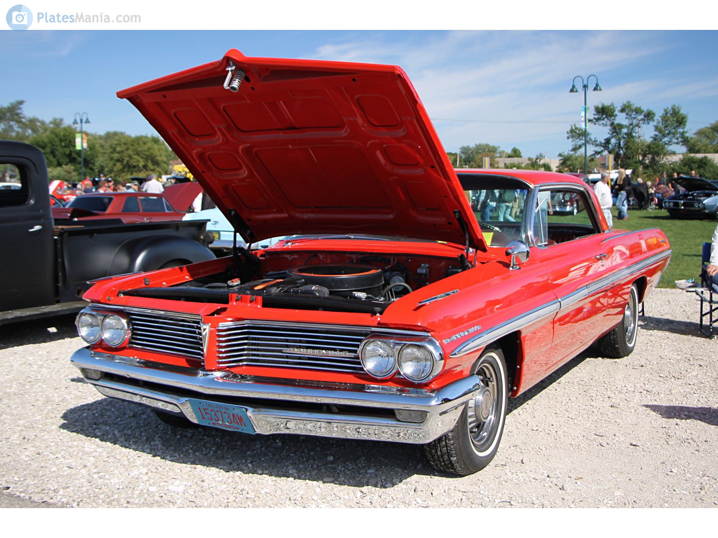 153734M, Pontiac Bonneville 3rd gen 1962 2-door Hardtop (2847; B-body), 1st facelift, 1961–1962