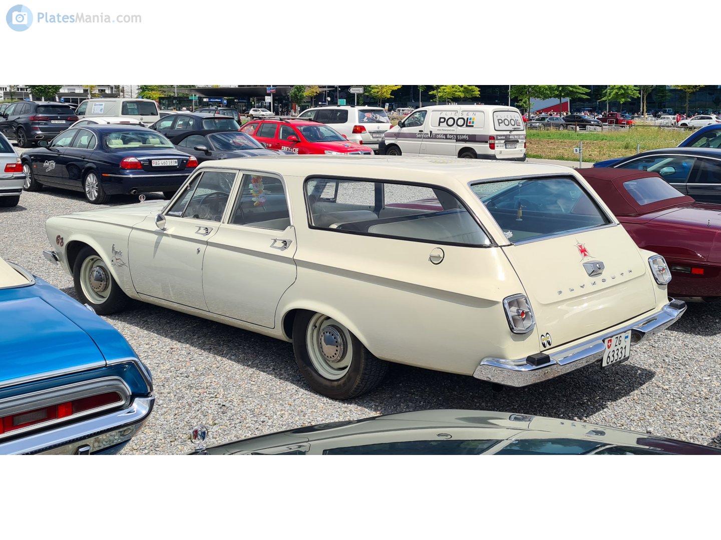 ZG 63331, Plymouth Belvedere 5th gen 1963 5-door Station Wagon (TP2; B-body), 1st facelift, 1962–1963