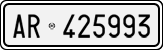 License plate of Italy, Cars (1927 year series)
