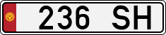 License plate of Kyrgyzstan, Organizations (1994)