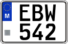 License plate of Malta, Regular plates (ABC 123)