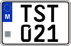 License plate of Malta, Regular plates (ABC 123)
