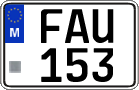 License plate of Malta, Regular plates (ABC 123)