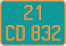 French license plate, Diplomatic