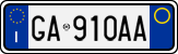 License plate of Italy, Cars (1994 year series)