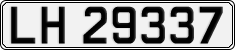 License plate of Norway, Cars
