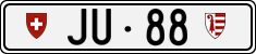License plate of Switzerland, Cars
