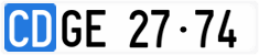 License plate of Switzerland, Diplomatic