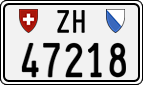 License plate of Switzerland, Cars