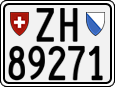 License plate of Switzerland, Motorcycles