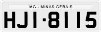 License plate of Brazil, Private owners (1990)