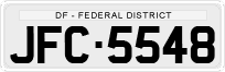 License plate of Brazil, Private owners (1990)