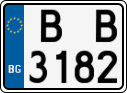 License plate of Bulgaria, Motorcycles