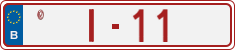 License plate of Belgium, Vanity Plates (2014)