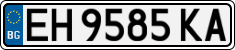 License plate of Bulgaria, Cars