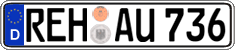 German license plate, Regular plates