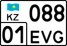 License plate Kazakhstan, Private owners (2012)
