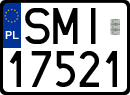 License plates of Poland, Regular car plates