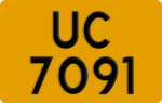 License plate of Hong Kong, AB 1234