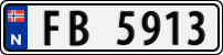 License plate of Norway, Trailers, motorcycles, special vehicles