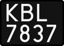 License plates of Poland, 1976 year system