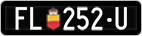 License plate of Liechtenstein, Dealer (with 