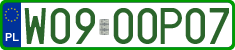 License plates of Poland, Professional plates