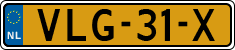 License plate of the Netherlands, Light Commercial Vehicles (1994 system)