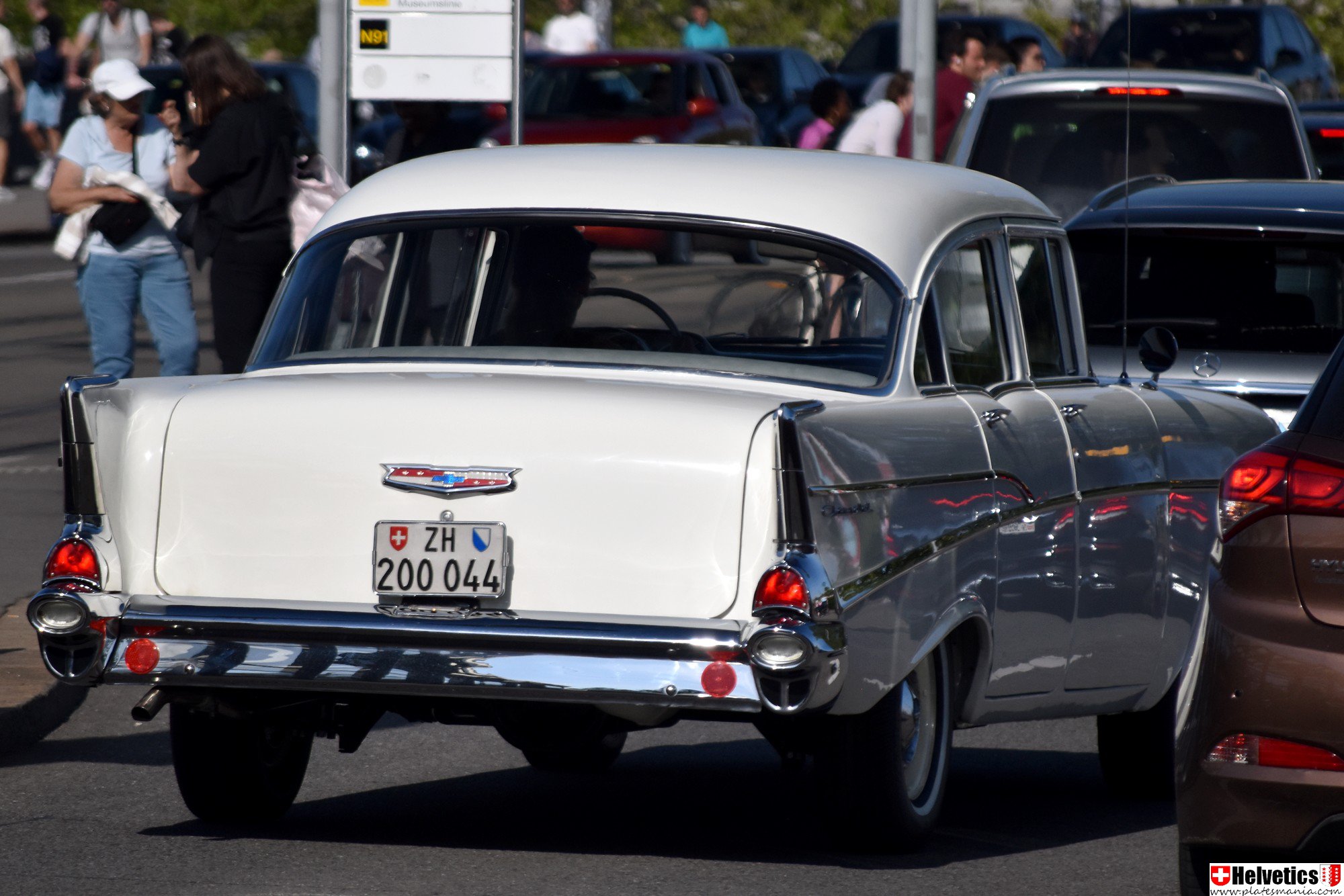 ZH 200044, Chevrolet 150 2nd gen 1957 4-door Sedan (1503-1219; A-body), 2nd facelift, 1956–1957