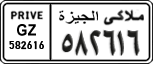 License plate of Egypt, Cars (1999)