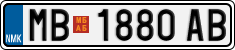 License plate of North Macedonia, Regular plates (2012)