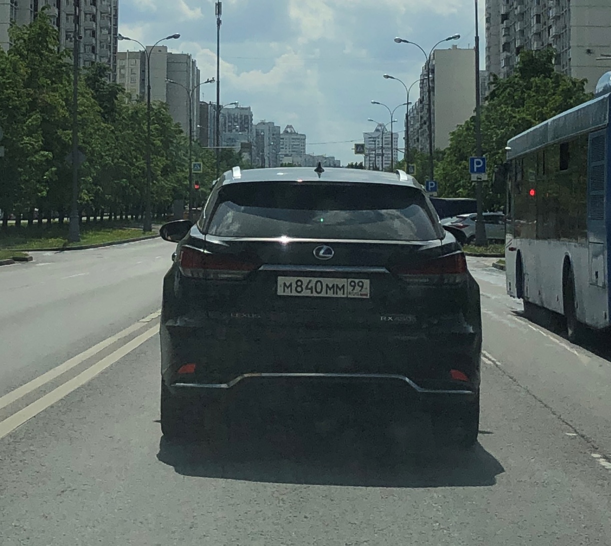 м 840 мм 99, Lexus RX 4th gen (AL20), facelift, 2019–2022