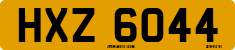 License plate of the United Kingdom, Northern Ireland (1966)