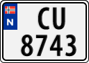 License plate of Norway, Trailers, motorcycles, special vehicles