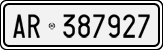 License plate of Italy, Cars (1927 year series)