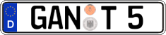 German license plate, Regular plates