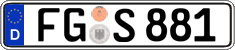 German license plate, Regular plates