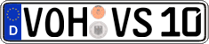 German license plate, Regular plates
