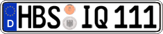 German license plate, Regular plates