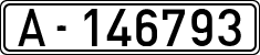 License plates of Spain, 1900 year series